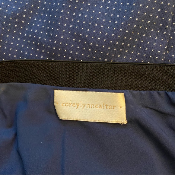 Anthropologie Corey Lynn Calter Blue Embroidered Skirt - Picture 7 of 8